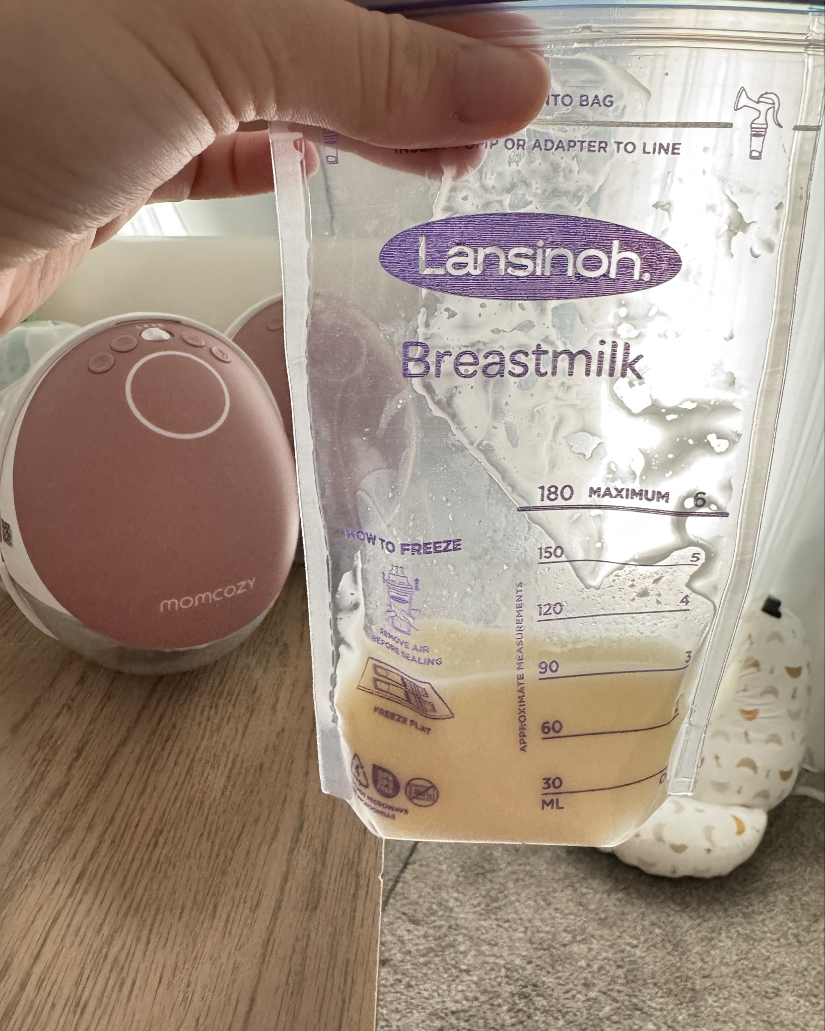 Melhor Pump set. Essa foi a primeira vez que tirei leite, não doeu e ainda deu bastante. 🙏🏻 #LTKMOM