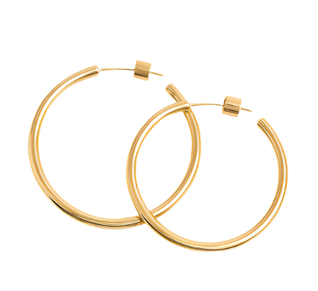 Brielle Chunky 50mm Hoop Earrings | ALAIS BRANCHE'