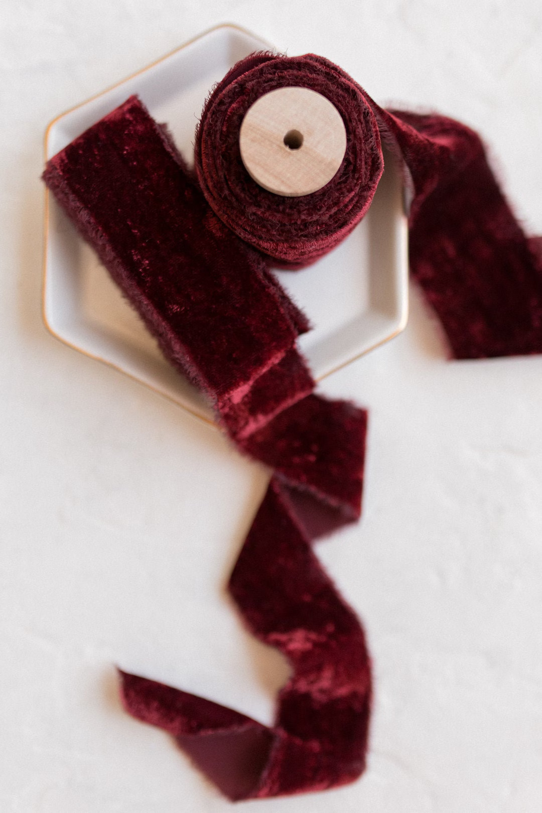 Rosewood Silk Velvet Ribbon Bridal Bouquet Invitations Hand - Etsy | Etsy (US)