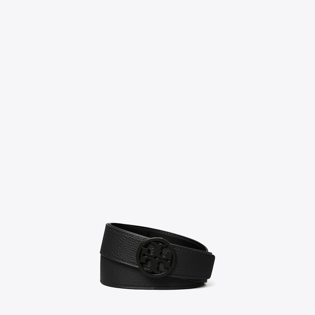 Tory Burch 1.5" Miller Pebbled Powder-Coated Belt | Tory Burch (US)
