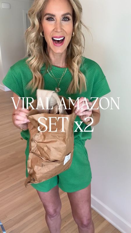 The best Amazon matching set!! I now own it in the shorts set version and the pants set version in multiple colors. It’s so comfy easy to wear! Makes the perfect travel outfit, mom outfit, casual outfit, or well… anything outfit!! 

#LTKFindsUnder50 #LTKTravel #LTKFindsUnder100