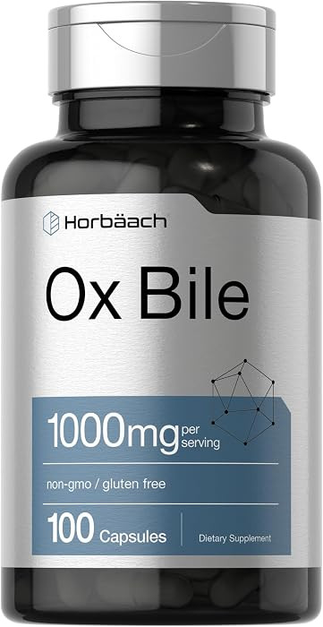 Horb\u00e4ach Ox Bile Supplement | 1000mg | 100 Capsules | Digestive Enzymes Supplement | Non-GMO... | Amazon (US)