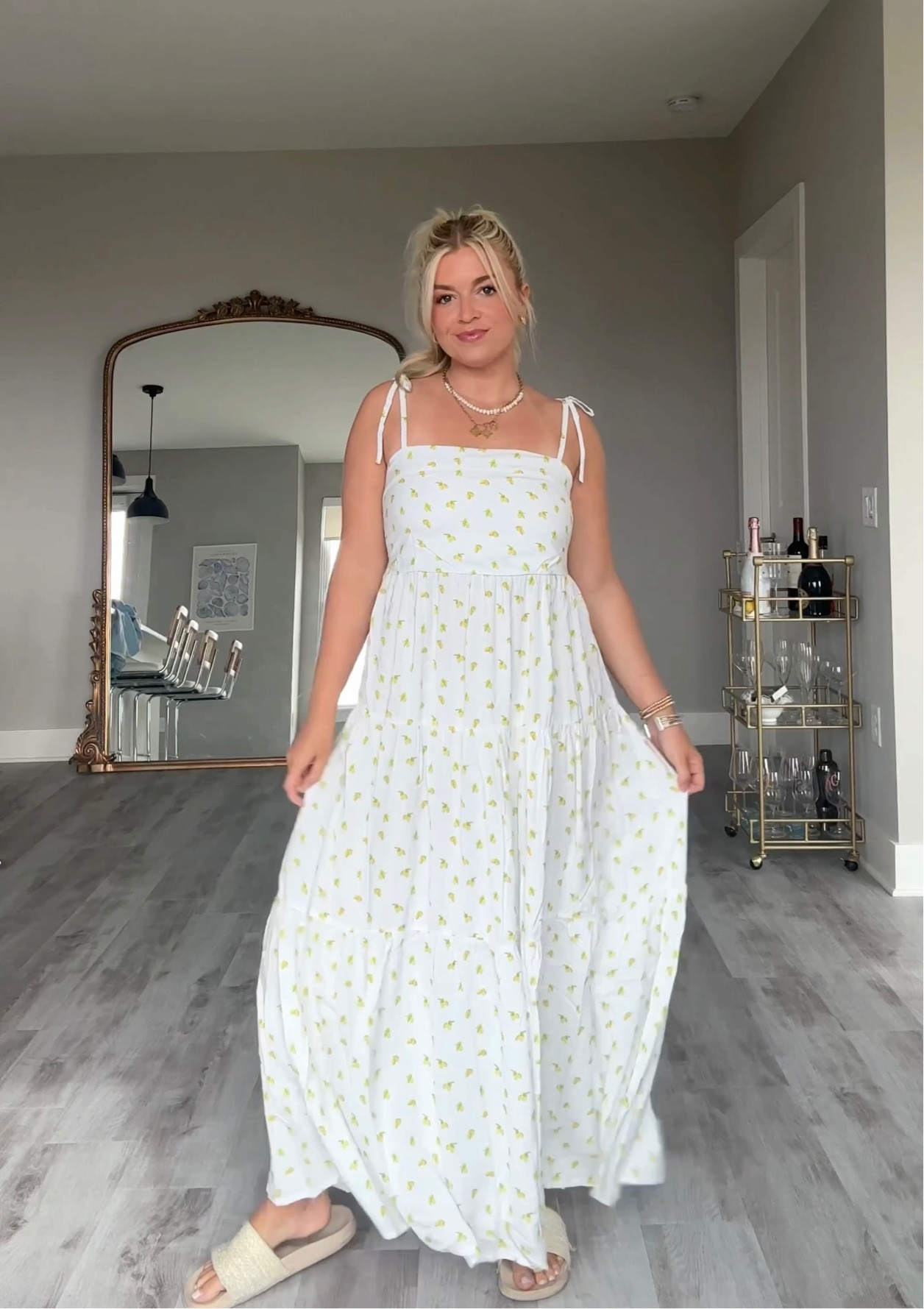 Perfect lemon print sundress