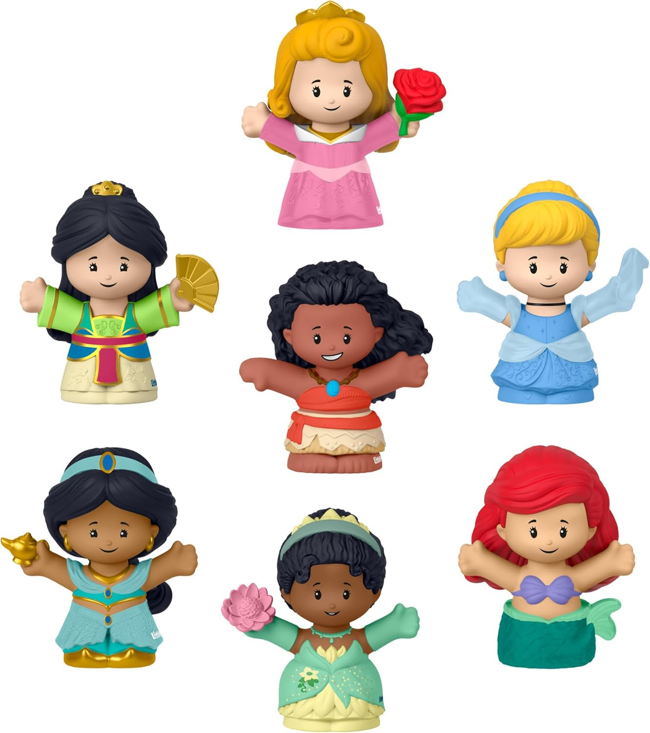 Fisher-Price Little People Disney Princess Toys, Set of 7 Character Figures for Toddler and Presc... | Amazon (UK)