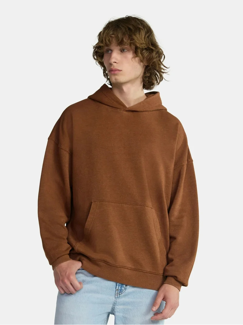 No Boundaries Oversized Hoodie with Long Sleeves, Men's & Big Men's - Walmart.com | Walmart (US)