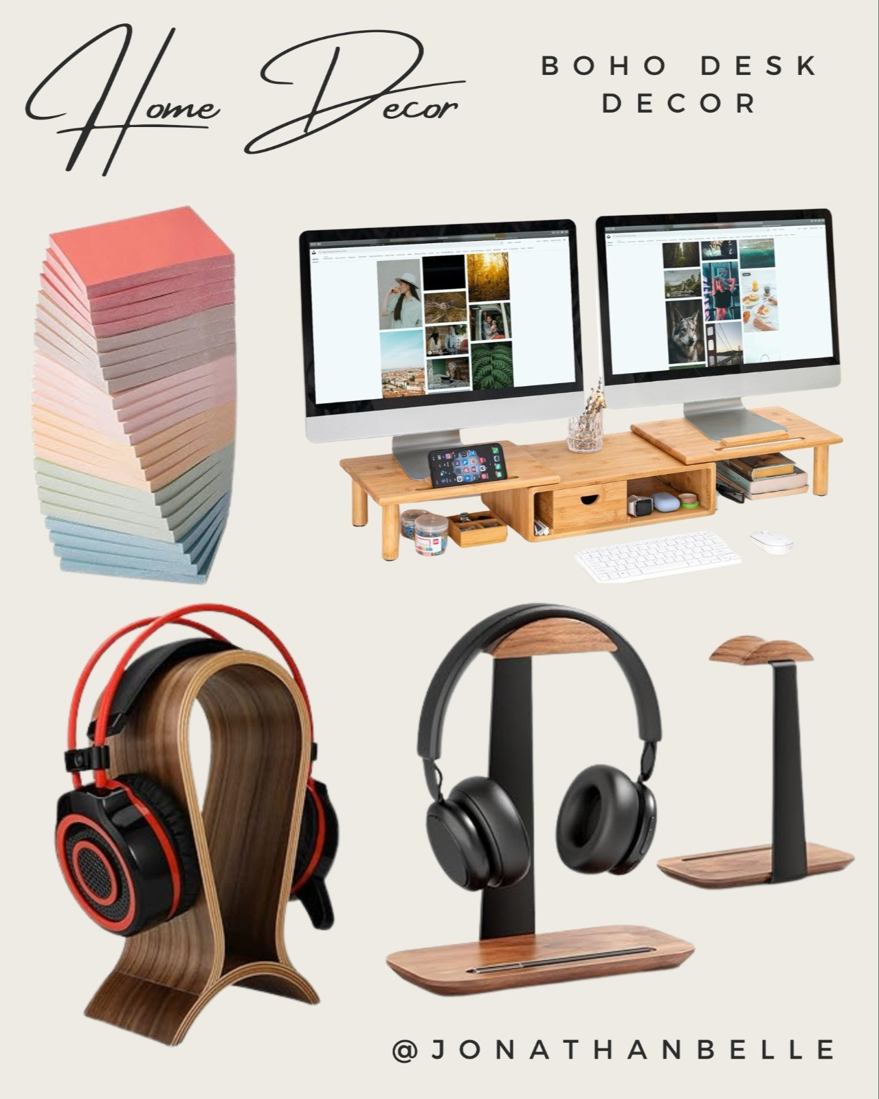 Dreamy boho vibes for your workspace! Loving these textured details and natural accents. Shop these items for your desk setup on LTK! #bohodecor #deskdecor #homedecor #bohooffice #ltkunder50

#LTKSaleAlert #LTKHome #LTKStyleTip