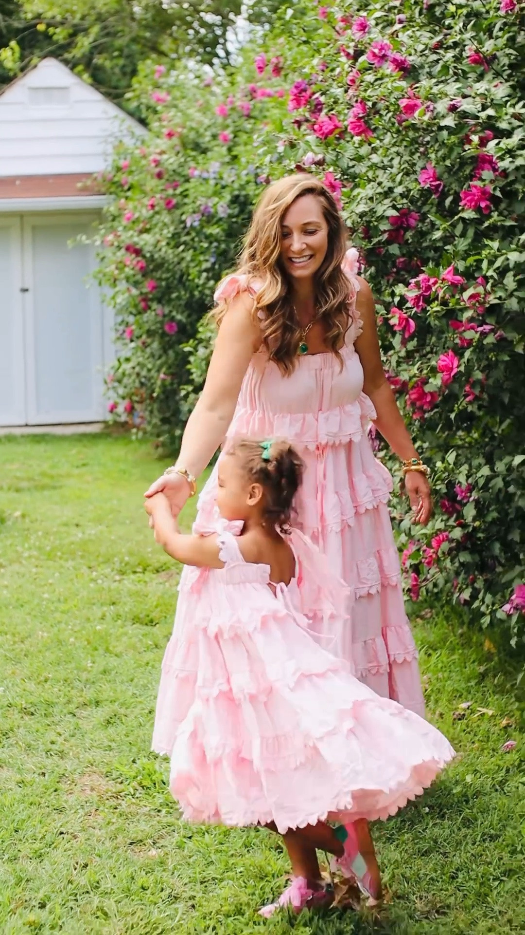 Twirling dresses for mom and daughter! Garden strolls in our matching pink and green sneakers / the mom and me matching outfits are my favorite in this season

#LTKootd #LTKmomlife #LTKKids