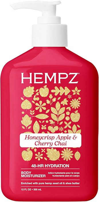 Hempz Honeycrisp Apple & Cherry Chai Body Moisturizer, 12 fl.oz. | Amazon (US)