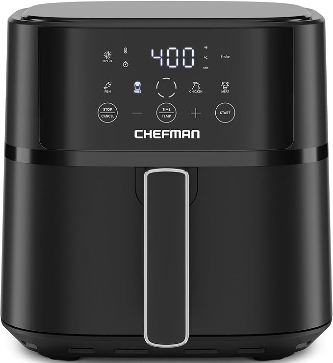 Chefman Air Fryer – 6 QT Compact Airfryer for Quick & Easy Meals in Minutes, Features Hi-Fry Te... | Amazon (US)