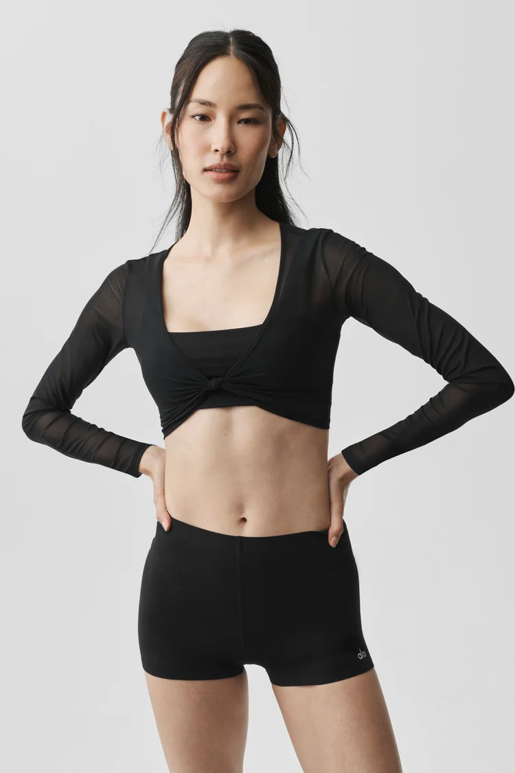 Mesh Knotty Long Sleeve | Alo Yoga