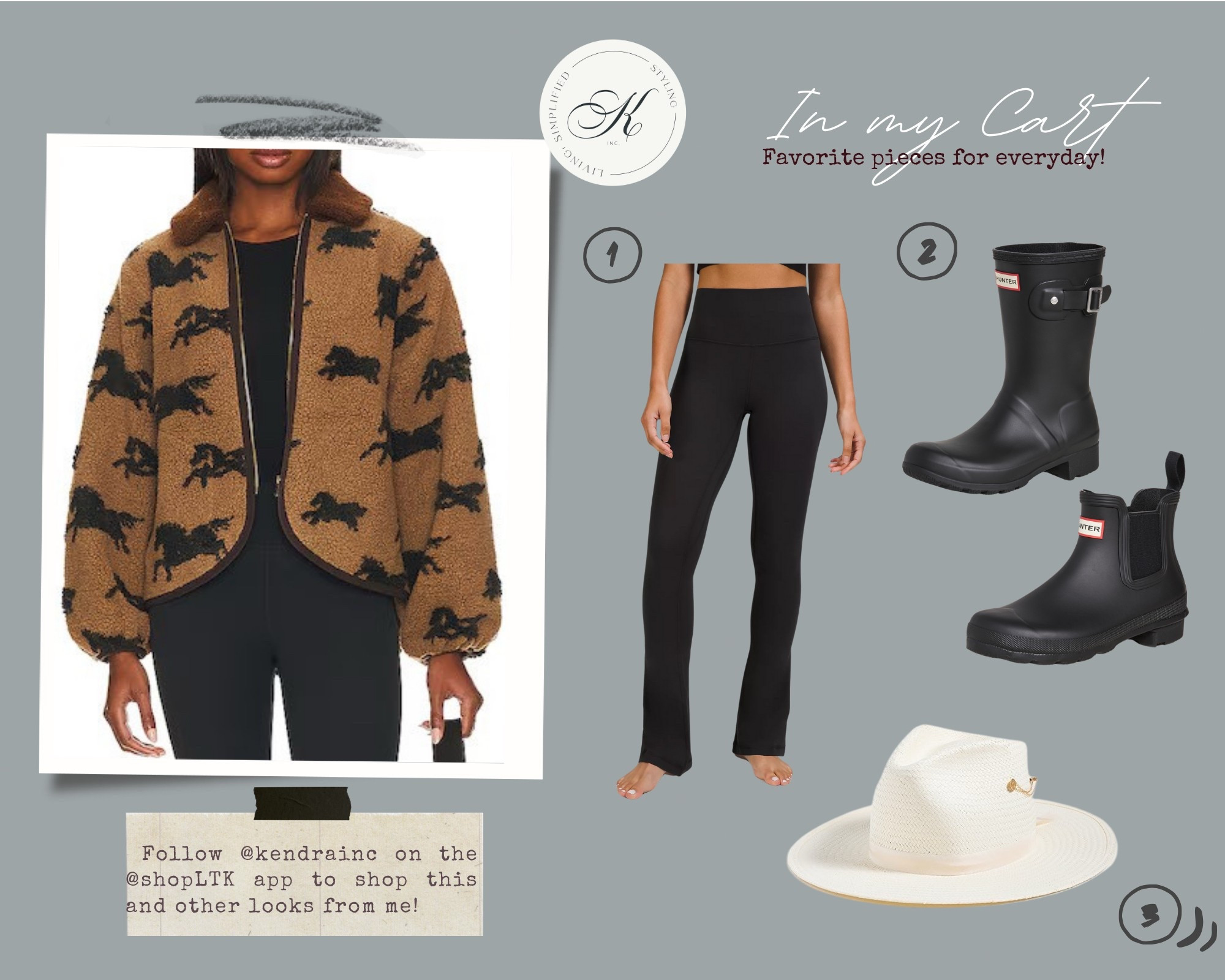 Happy Spring in the stables! An adorable horse jacket, lulu leggings, and Hunter boots make for the perfect outfit for barn chores or leisure riding sessions! 



#LTKActive #LTKSeasonal #LTKStyleTip