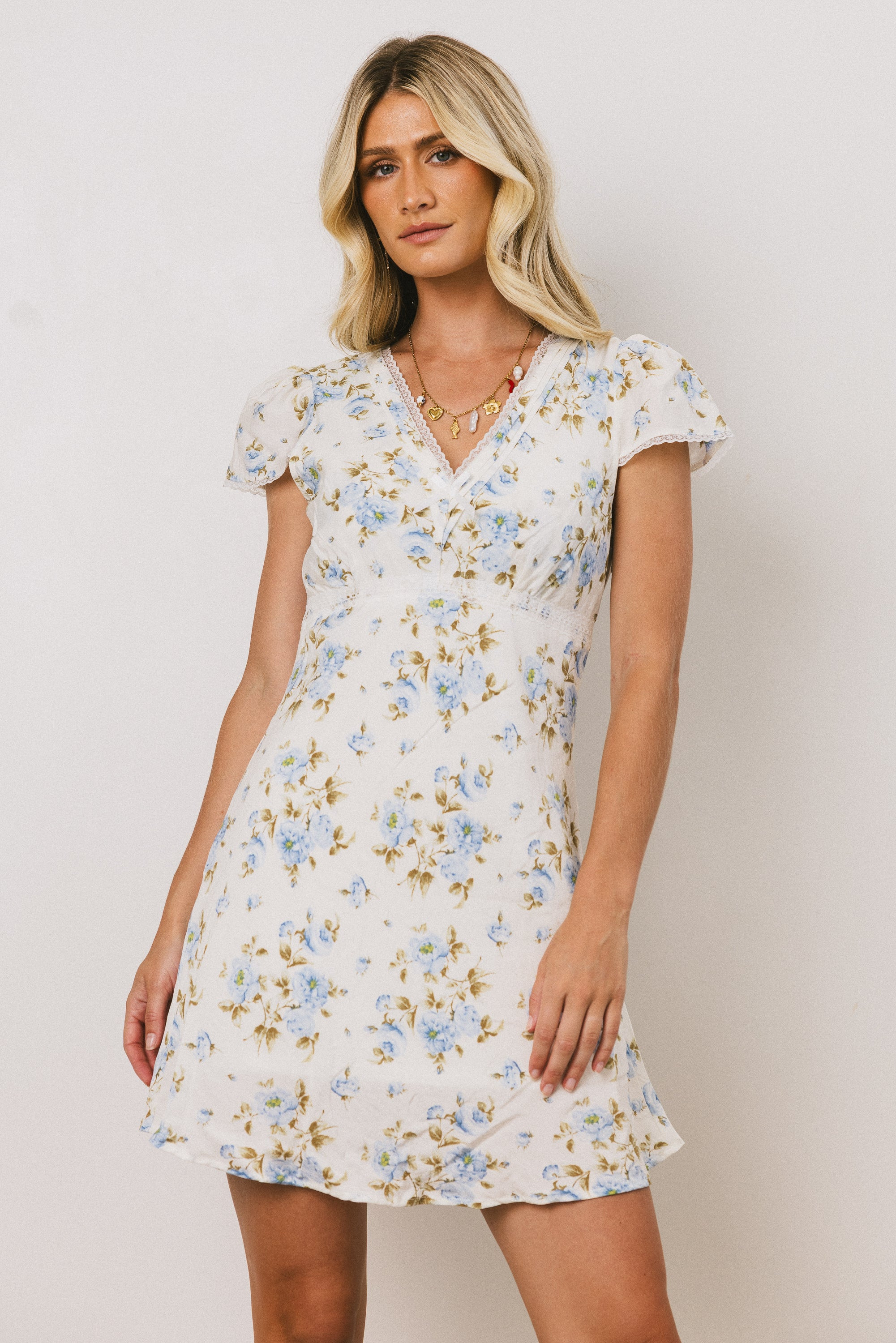 Leo Lace Trim Mini Dress | Böhme US