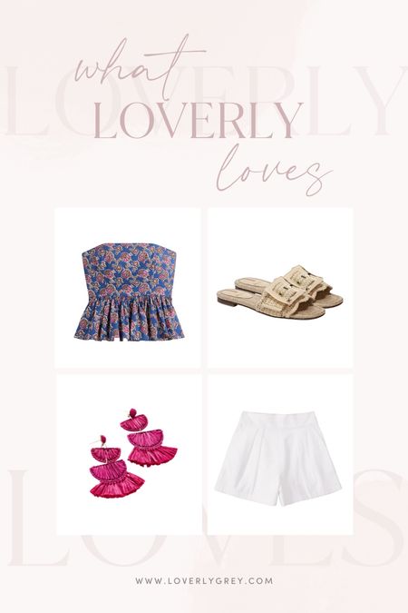 Summer finds that I am loving! Style this too with a blazer layered over and it would be perfect for work! I wear an XS/0!

Loverly Grey, statement earrings, linen shorts, strapless top

#LTKSeasonal #LTKFind #LTKstyletip