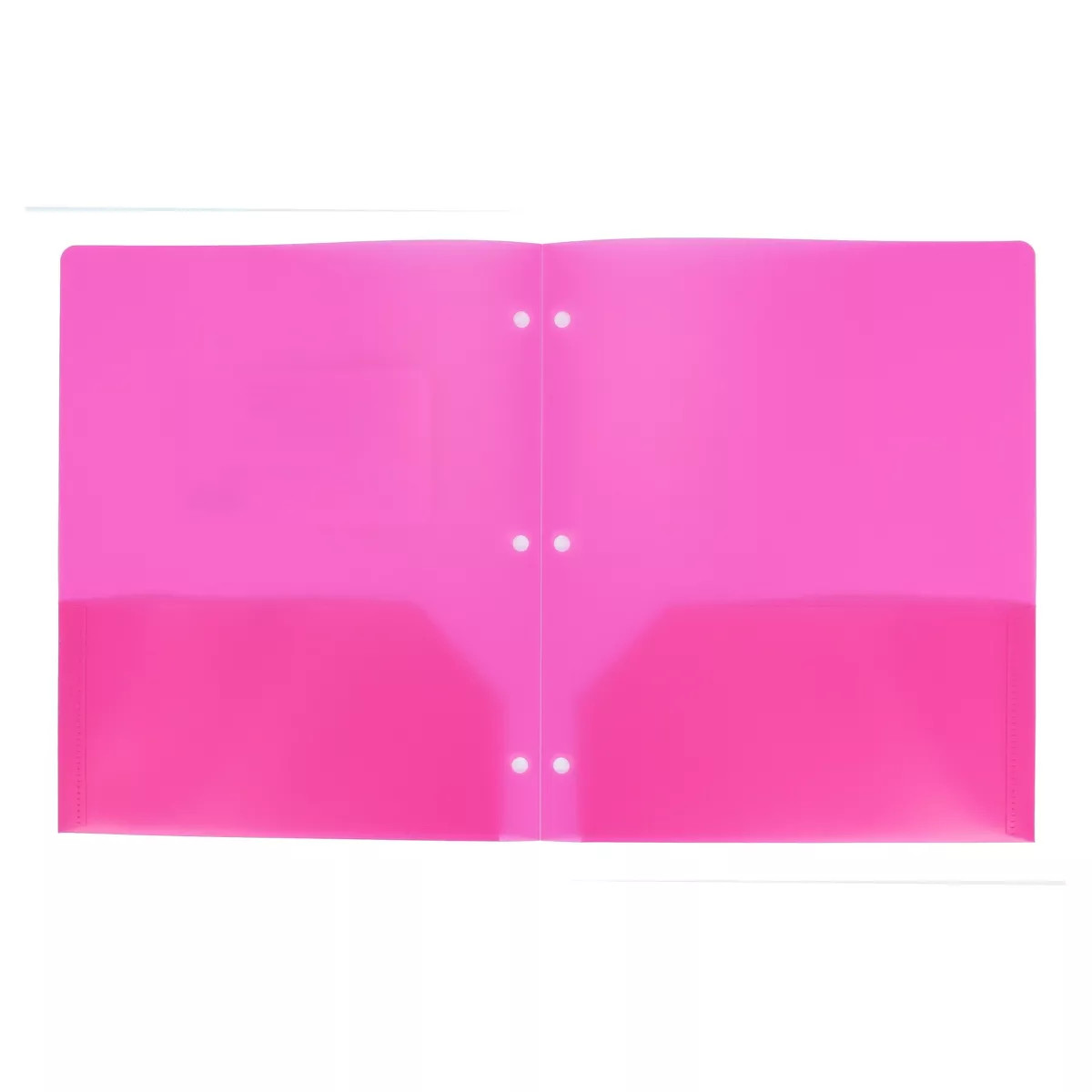 2 Pocket Plastic Folder Pink - up&up™ | Target