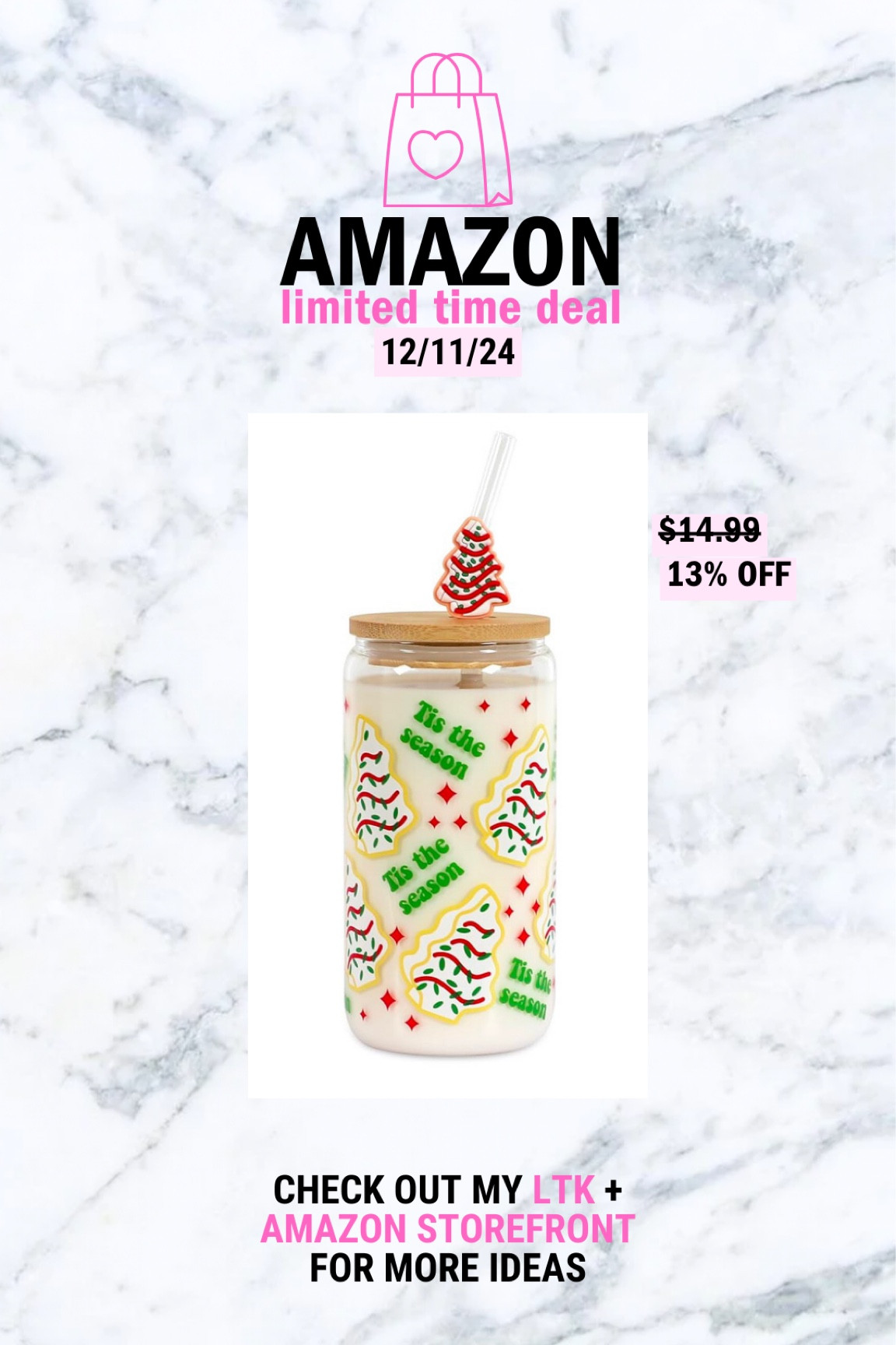 AMAZON LIMITED TIME DEAL
…

→ for more, follow me on:

♡ LTK: @thrills.and.deals 
♧ tiktok: @thrillsand.deals 
♡ bookstagram: @the.thriller.reader

→ 𝘵𝘩𝘪𝘴 𝘱𝘰𝘴𝘵 𝘤𝘰𝘯𝘵𝘢𝘪𝘯𝘴 𝘢𝘧𝘧𝘪𝘭𝘪𝘢𝘵𝘦 𝘭𝘪𝘯𝘬𝘴. 𝘐 𝘤𝘰𝘶𝘭𝘥 𝘦𝘢𝘳𝘯 𝘢 𝘴𝘮𝘢𝘭𝘭 𝘤𝘰𝘮𝘮𝘪𝘴𝘴𝘪𝘰𝘯 𝘪𝘧 𝘺𝘰𝘶 𝘮𝘢𝘬𝘦 𝘢 𝘱𝘶𝘳𝘤𝘩𝘢𝘴𝘦 𝘵𝘩𝘳𝘰𝘶𝘨𝘩 𝘵𝘩𝘦𝘮. 𝘐 𝘢𝘱𝘱𝘳𝘦𝘤𝘪𝘢𝘵𝘦 𝘺𝘰𝘶𝘳 𝘴𝘶𝘱𝘱𝘰𝘳𝘵! ♡

𝘬𝘦𝘺𝘸𝘰𝘳𝘥𝘴: coffee, holiday coffee cup

#LTKSaleAlert #LTKHoliday #LTKSeasonal