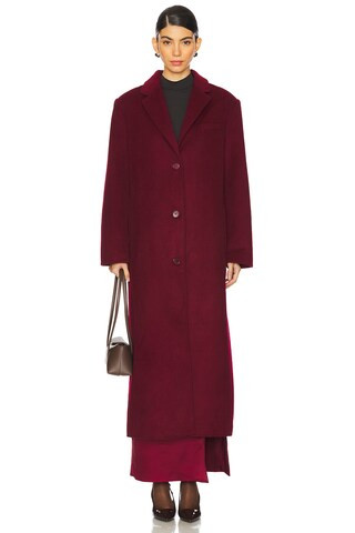 Line & Dot Joel Coat in Crimson from Revolve.com | Revolve Clothing (Global)