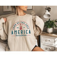 America Sweatshirt Or Hoodie, Patriotic Sweatshirt, USA American Flag Gift For | Etsy (US)