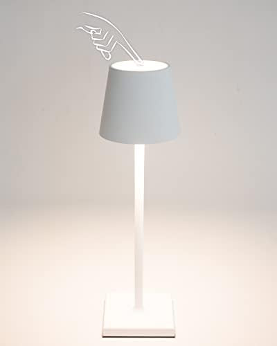 La Luz 13 inch Cordless Table Lamps 5200 mAh Battery Operated Lamp, USB-C Port Rechargeable Lamp ... | Amazon (US)