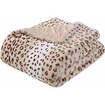SEDONA HOUSE Faux Fur Cheetah Print Throw Blanket - Super Soft Fuzzy Faux Fur Cozy Warm Fluffy Be... | Amazon (US)
