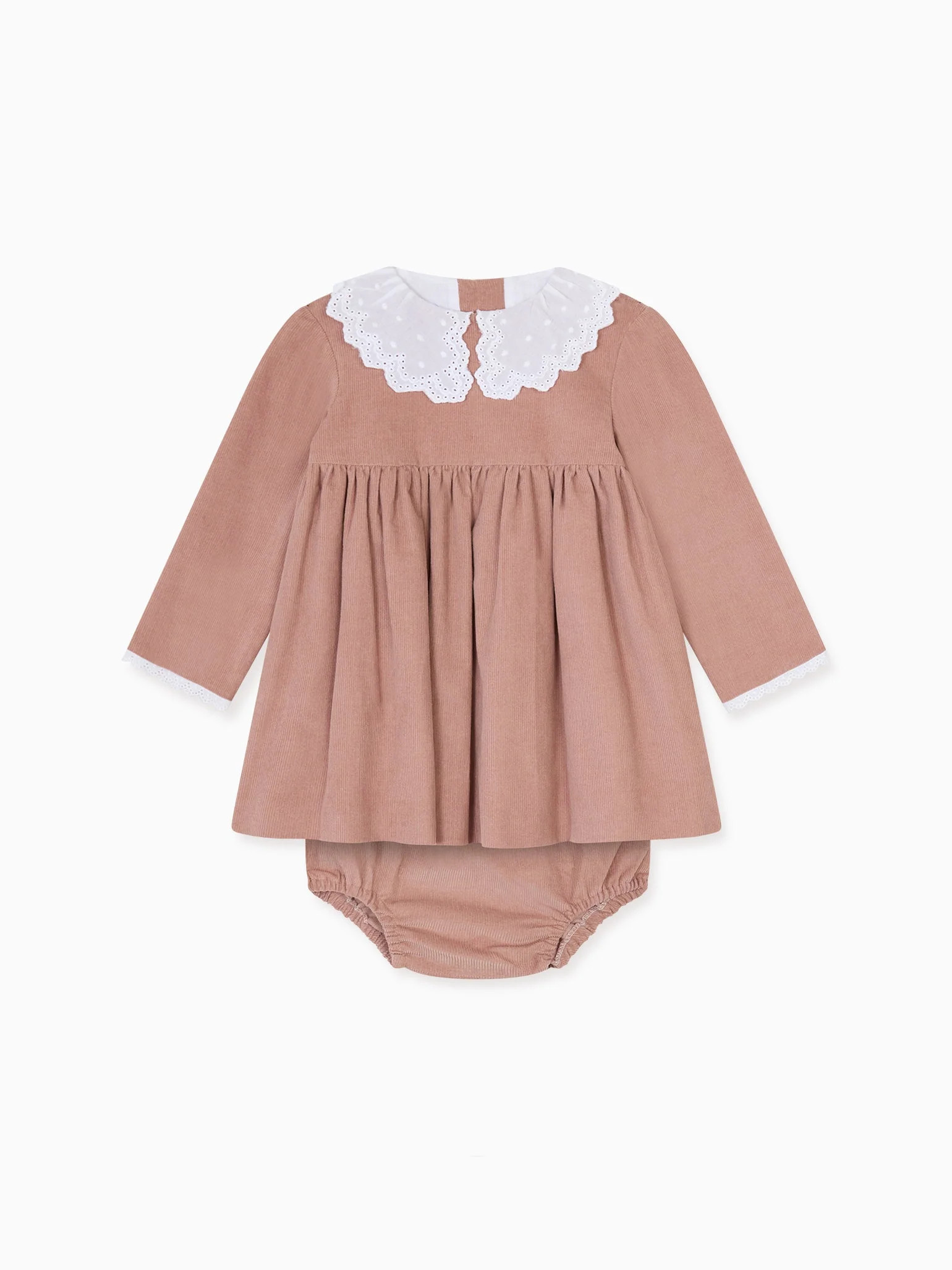 Dusty Pink Mosta Baby Girl Set | La Coqueta (US)