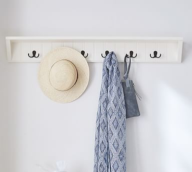 Aubrey Entryway Row Of Hooks 6 | Pottery Barn (US)