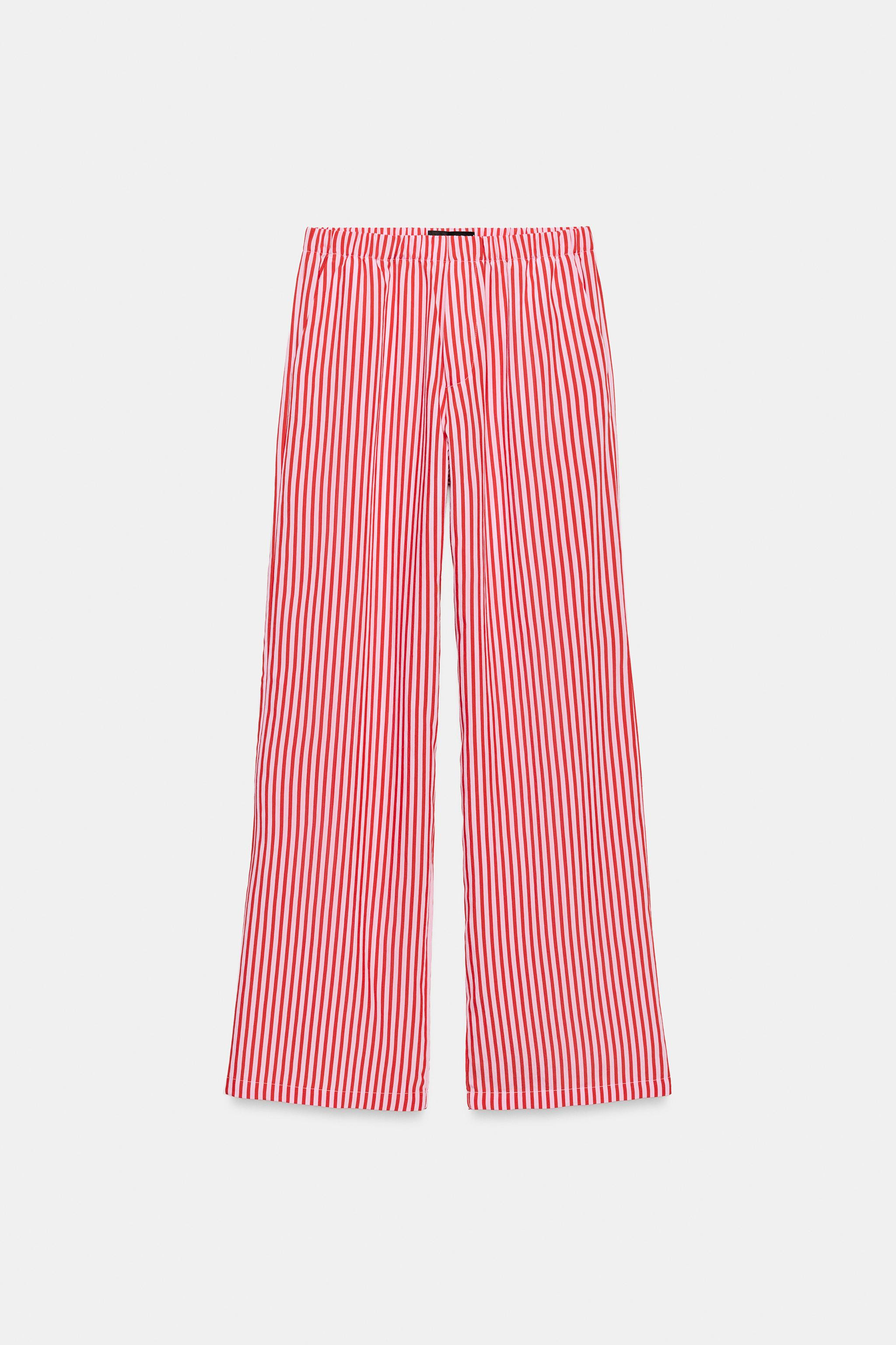 Gr\u00f6\u00dfe des Models: 181 cmHose mit mittelhohem, elastischem Bund. Seitentaschen. | Zara DE