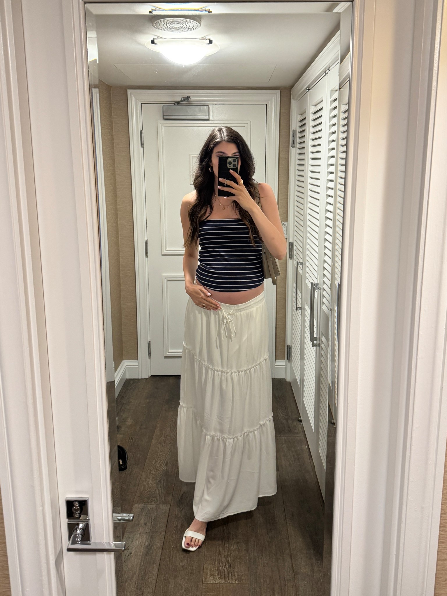 Casual summer maternity outfit with some fun seashell accessories! 

Top and skirt are both non-maternity pieces for those who want to shop them and aren’t pregnant! 


#LTKBump #LTKFindsUnder50 #LTKSeasonal