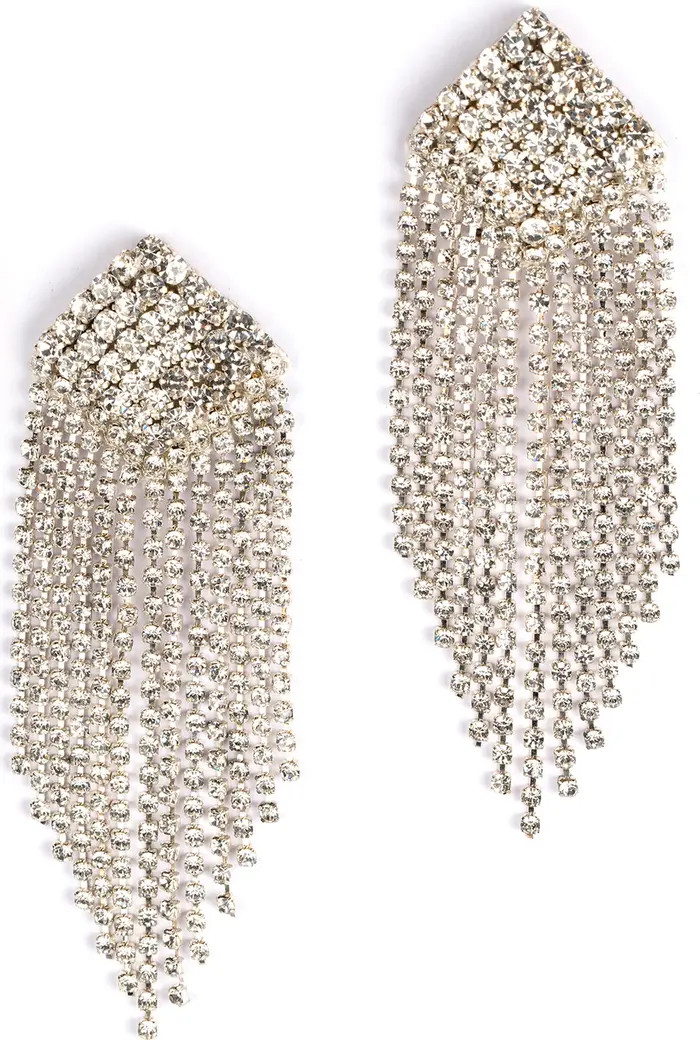 Niomi Crystal Fringe Drop Earrings | Nordstrom