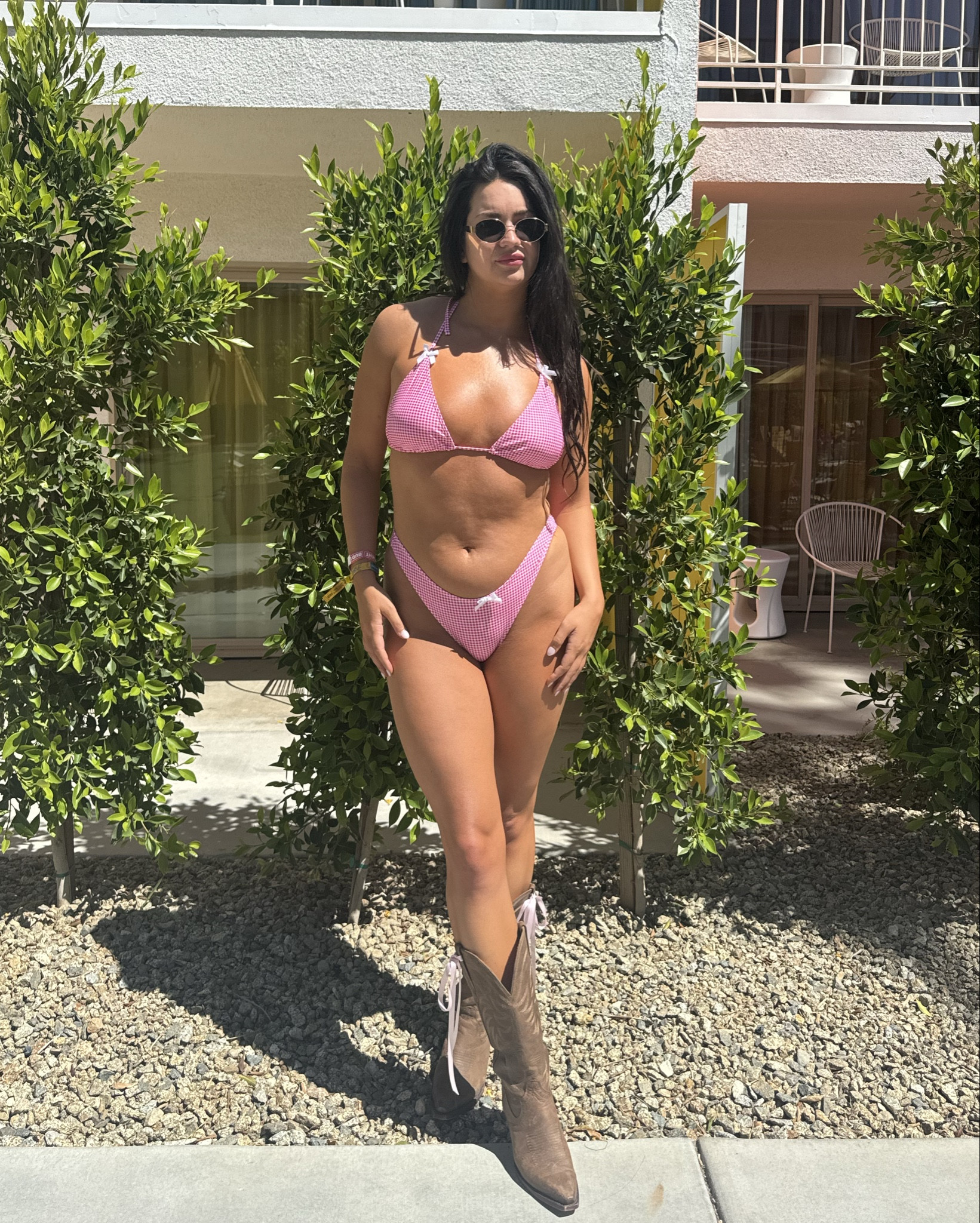 That bikini + cowboy boots combo 👙🤠 

Summer swim, pool day, lake day, gingham, cowgirl, bikini 

#LTKSwim #LTKTravel #LTKFindsUnder50