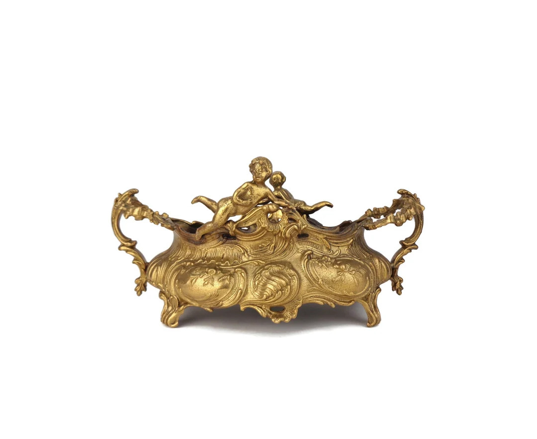 Art Nouveau Jardiniere, Antique Bronze Jardiniere, Antique Bronze Planter Box, Flowers Decor - Et... | Etsy (US)