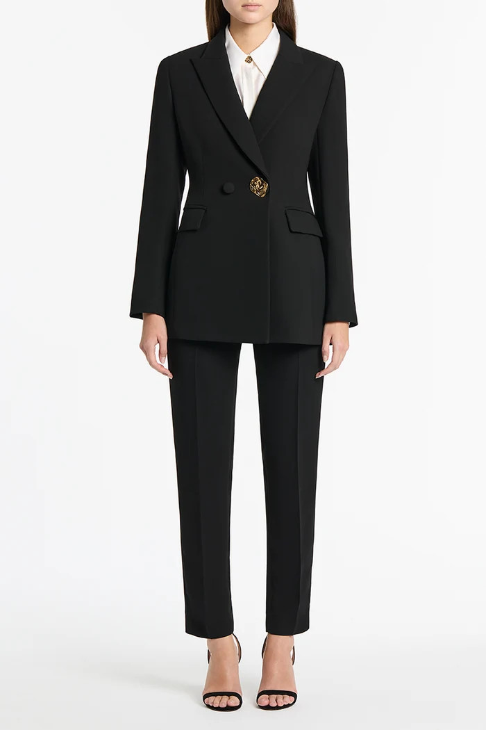 BLACK CREPE FLORENCE BLAZER | Carla Zampatti