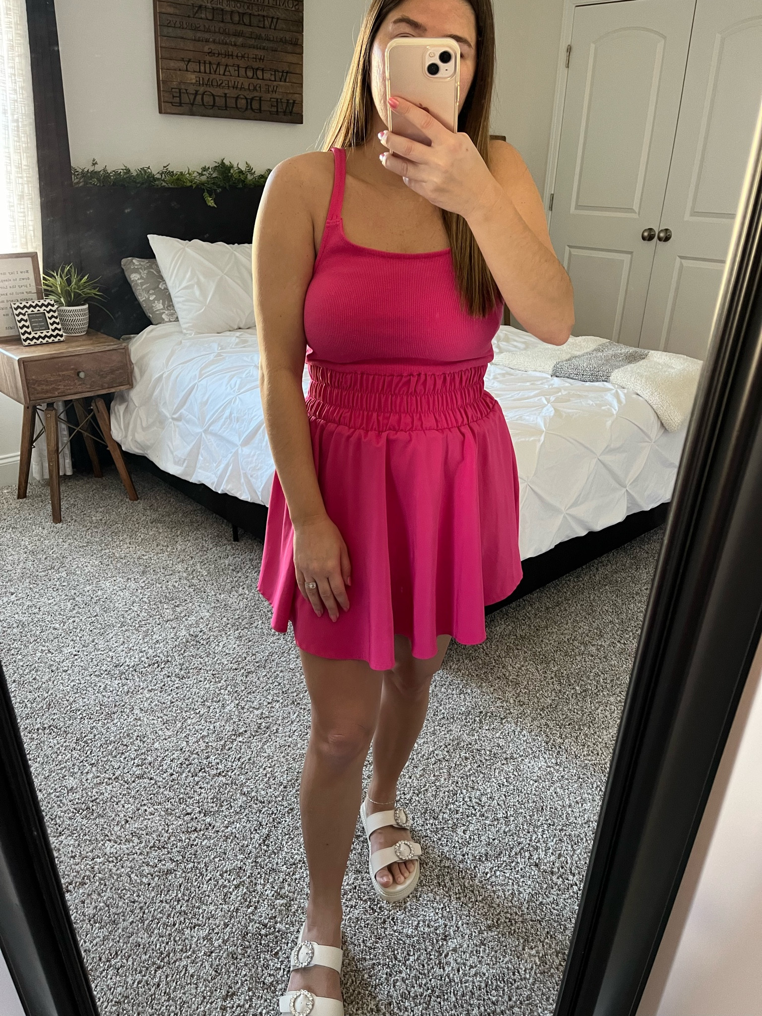 Pink tennis dress! Athletic dress! 

#LTKfitness #LTKfindsunder100