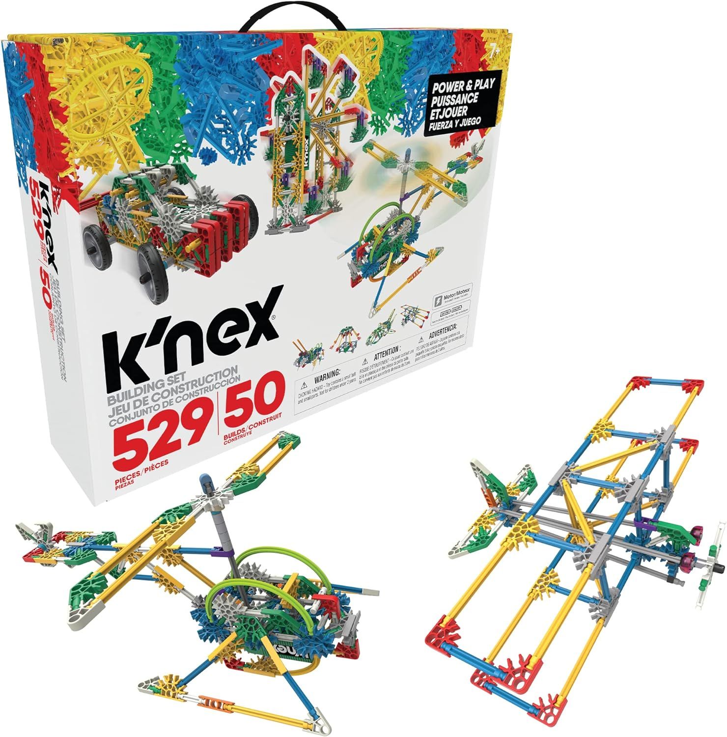 Amazon.com: K'NEX Imagine Power and Play Motorized Building Set 529 Pieces Ages 7 and Up Construc... | Amazon (US)