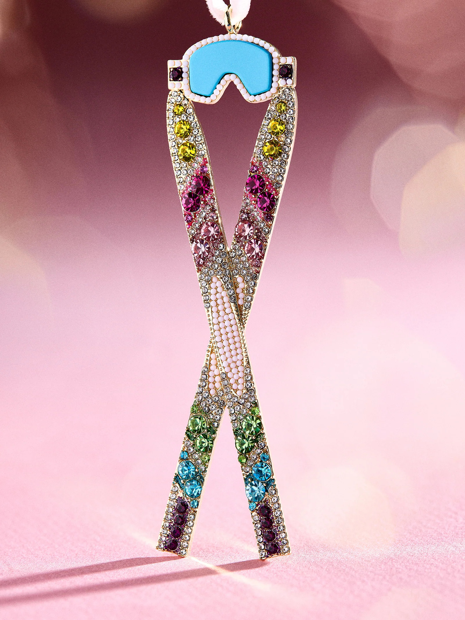 Hit The Slopes Ornament - Ski's | BaubleBar (US)