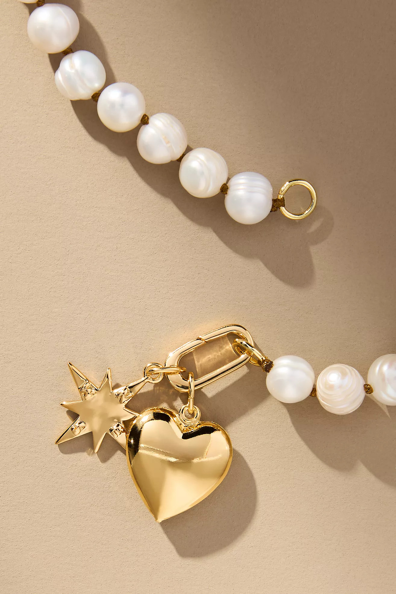Hart Pearl & Heart Charm Necklace | Anthropologie (US)