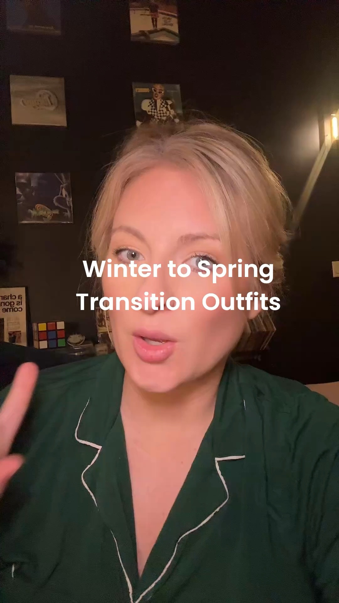 Winter to spring transition outfit ideas 
