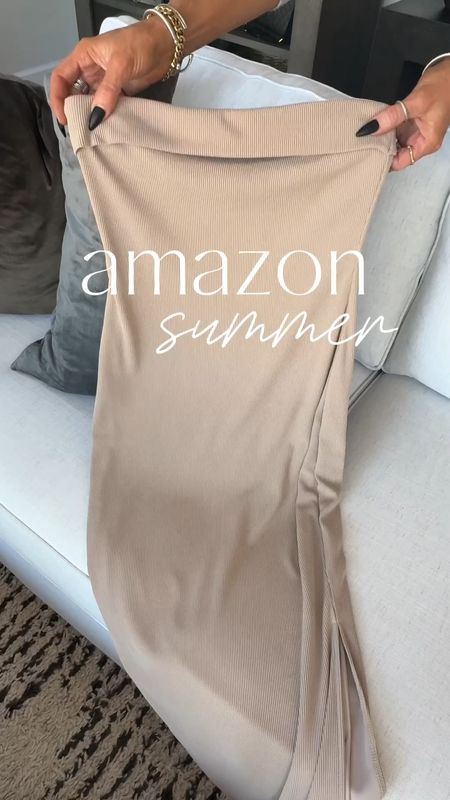 Amazon summer dress …this super chic strapless dress is lined, stays up and comfortable…sz small
Pair with flats for an everyday summer look or elevate it with a slight heel! Comes in tons of colors
Sandals tts 



#LTKfindsunder50 #LTKVideo #LTKSeasonal