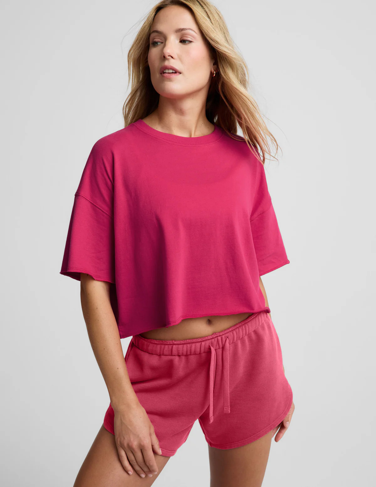 SoftKnit Better Than Ever Cropped Cotton Tee | Beyond Yoga | Beyond Yoga