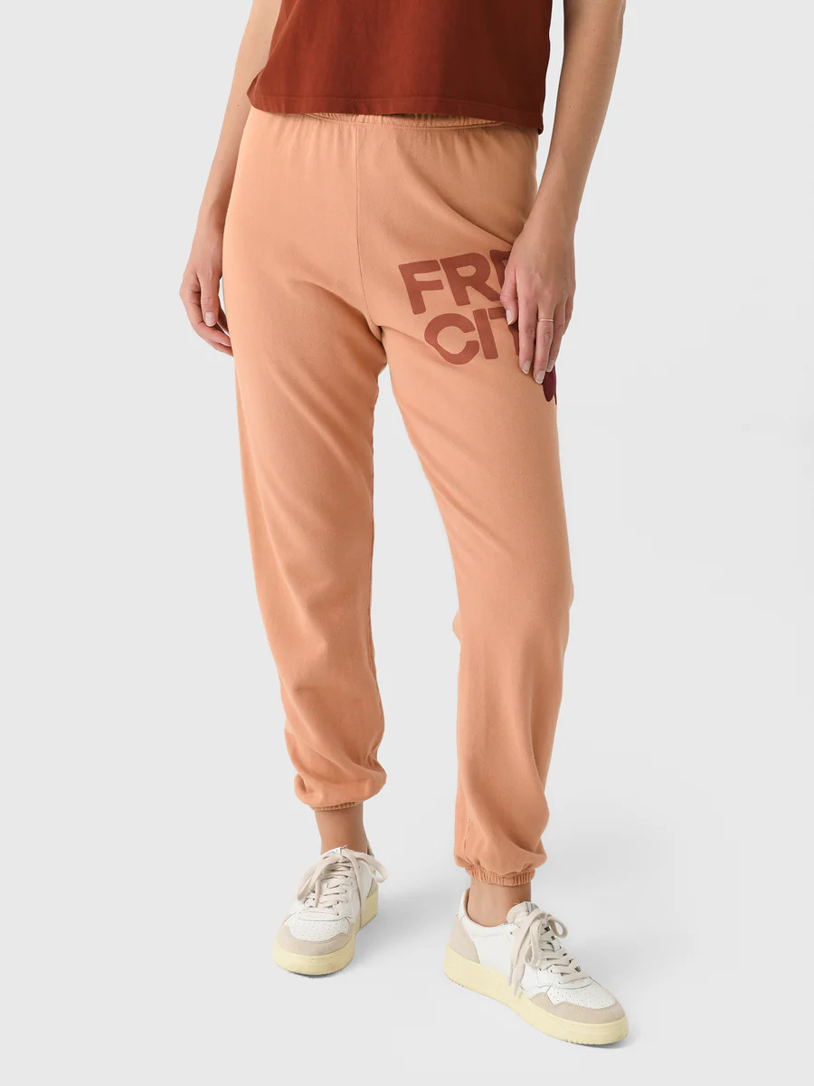 FREE CITY Women's Large Logo Sweatpant | Saint Bernard
