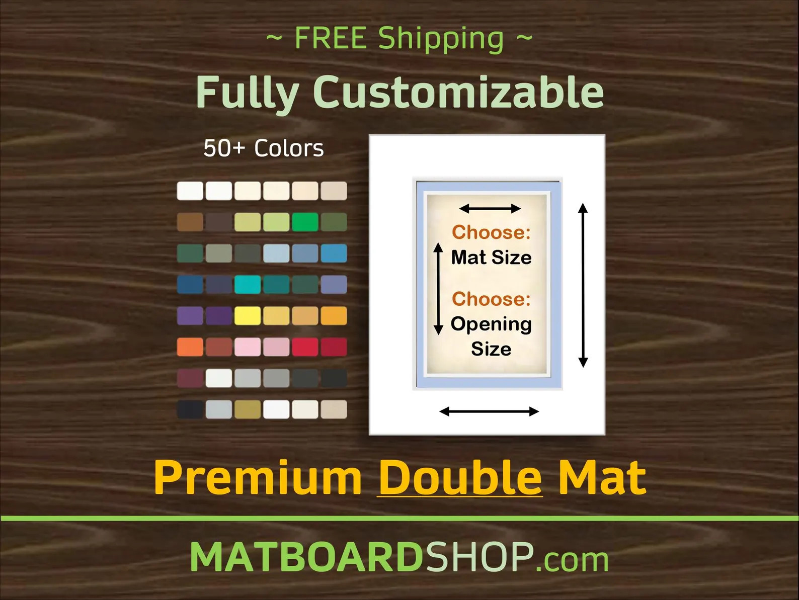 Fully Custom Acid-free DOUBLE Matboard - Etsy | Etsy (US)