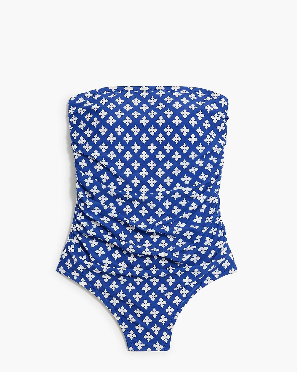 Printed strapless one-piece swimsuit | J.Crew Factory