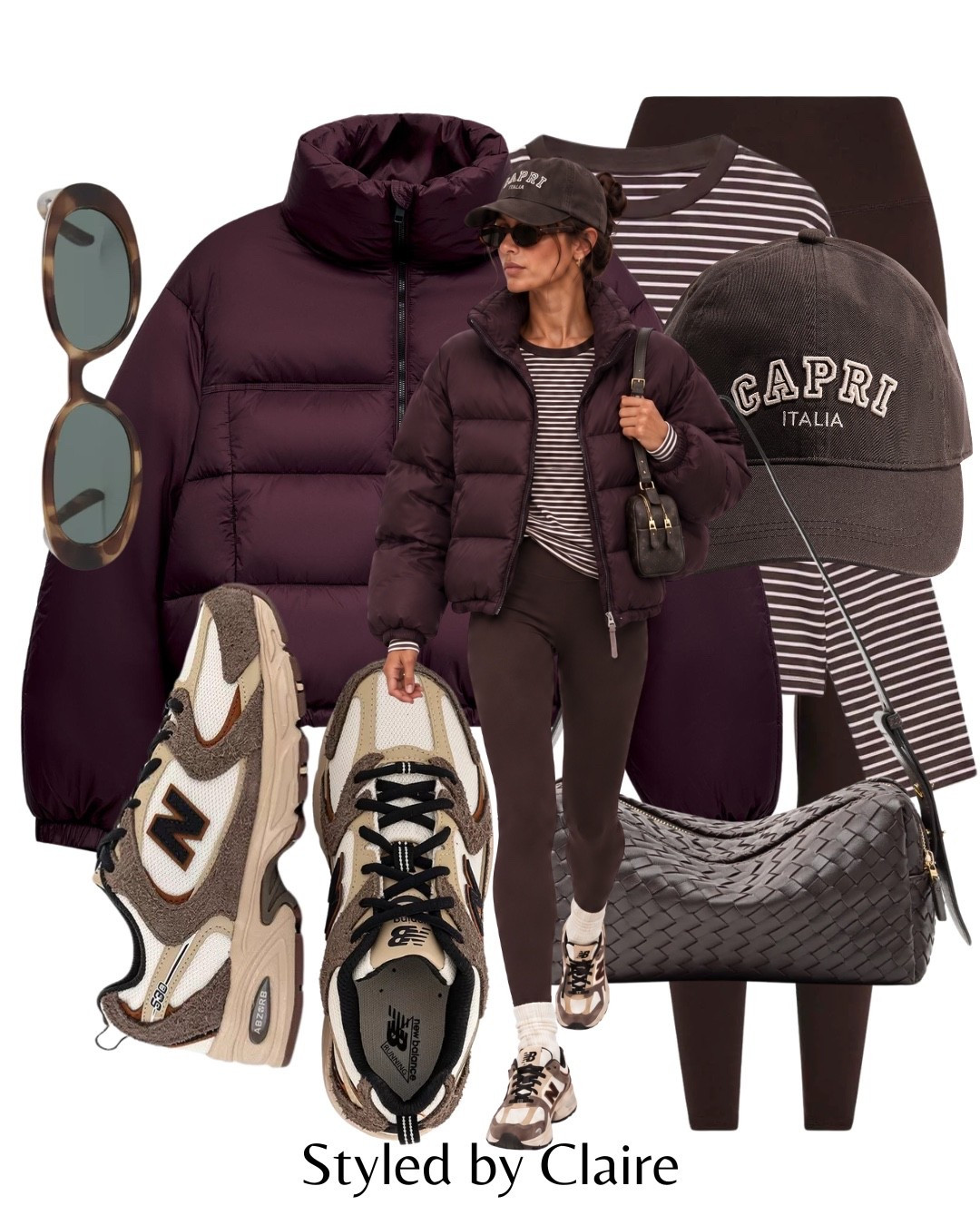 PUFFER JACKETS🐻
Tags: Zara plum burgundy zip up stripe top leggings brown woven bag elleme new balance 530 mushroom cap sunglasses fashion autumn transitional inspo outfit ideas school run casual capsule wardrobe elevated basic cool girl

#LTKautumn #LTKstyletip #LTKshoes