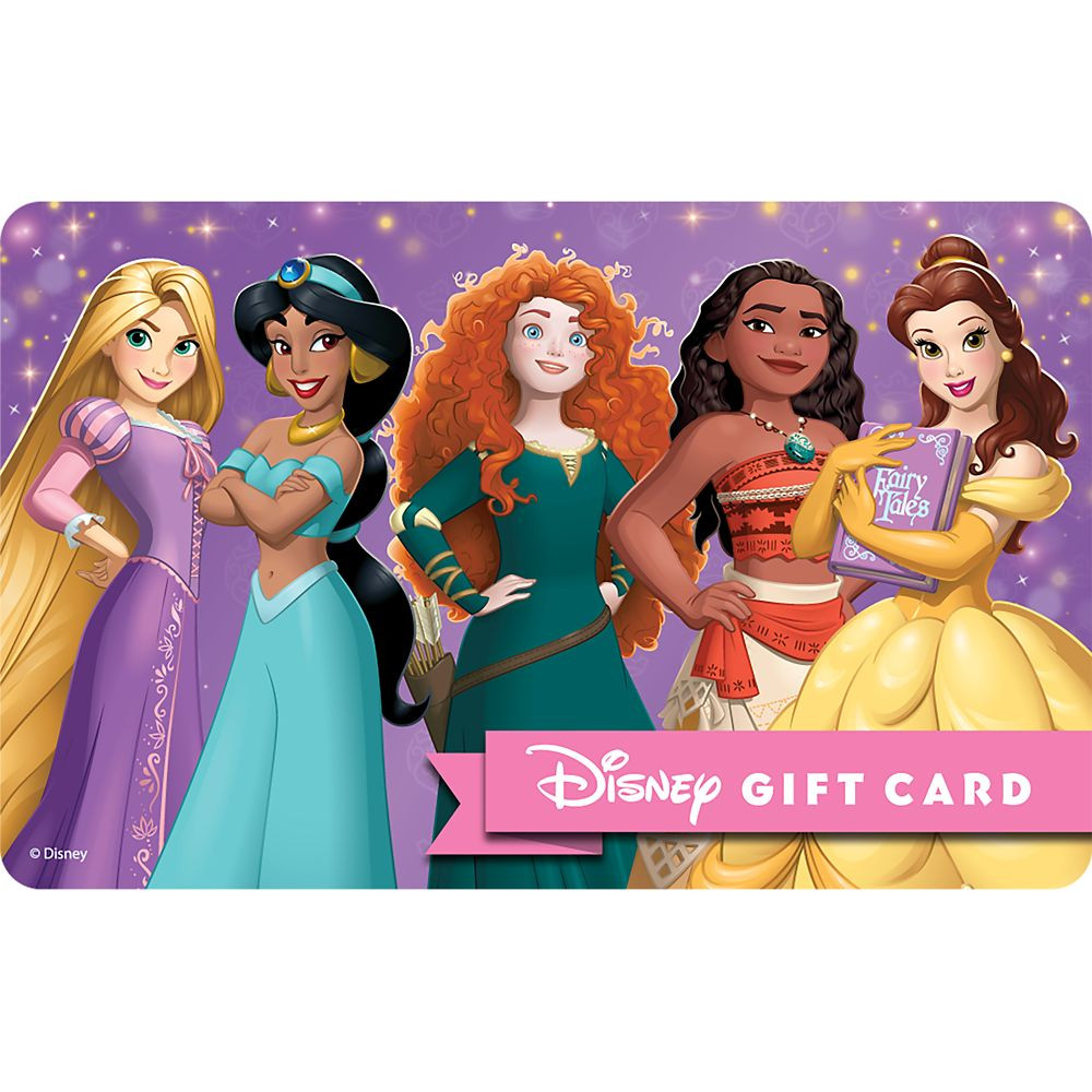 Disney Princess Disney Gift Card eGift – Rapunzel, Jasmine, Merida, Moana and Belle | Disney Store