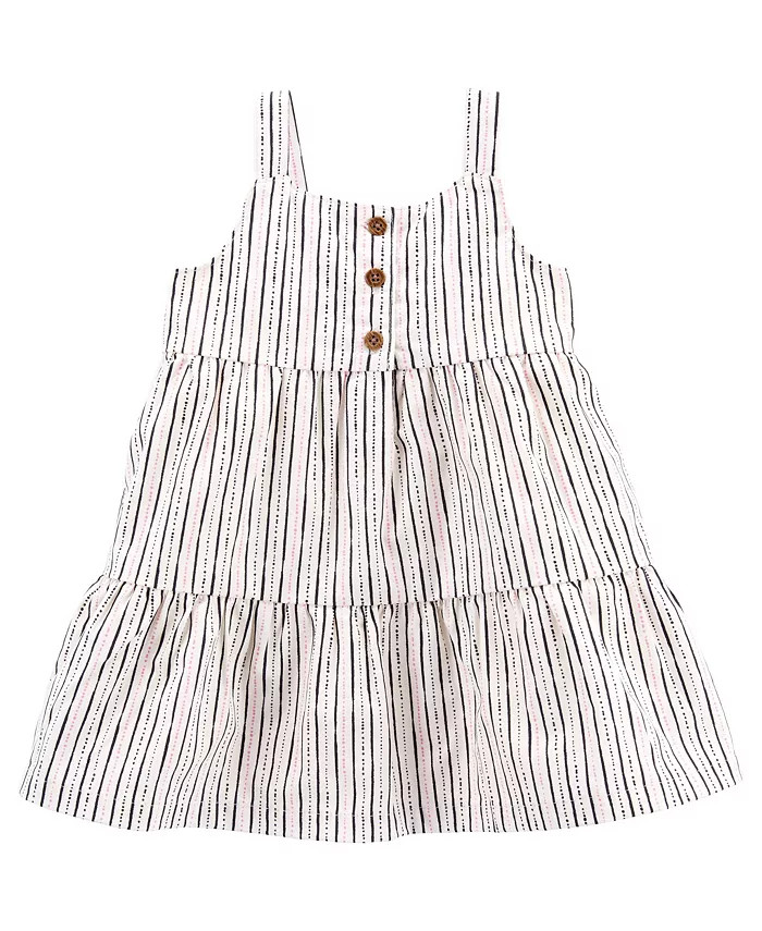 Baby Girls Striped Tank Dress with Matching Diaper Cover | Macys (US)