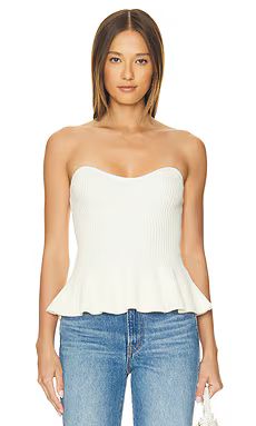 Line & Dot Saffy Top in Ivory from Revolve.com | Revolve Clothing (Global)