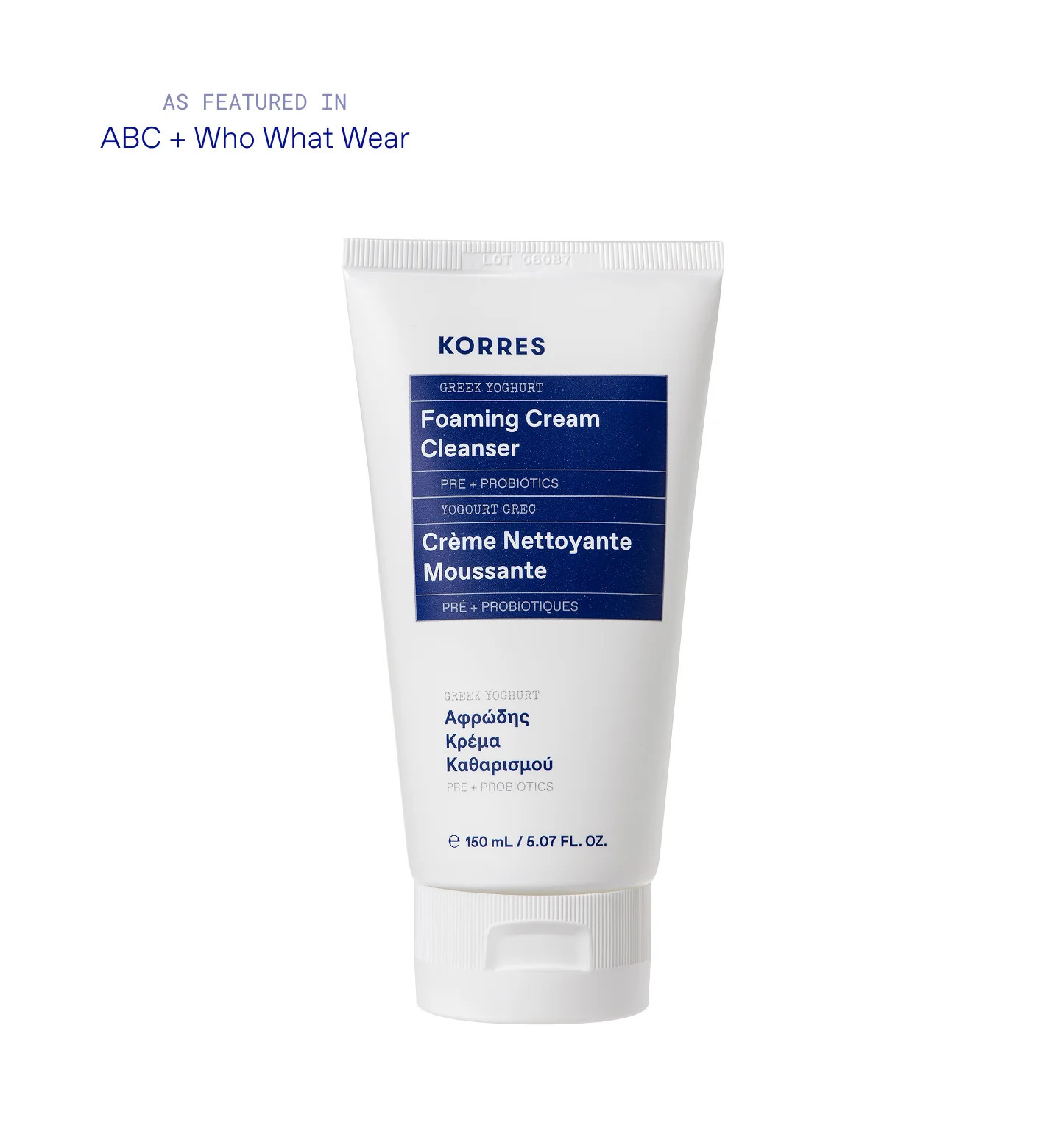 Greek Yoghurt Foaming Cream Cleanser | KORRES