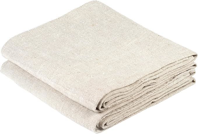 BLESS LINEN Natural Huckaback Pure Linen Hand Kitchen Towel, 16 x 30 Inches, Set of 2 | Amazon (US)