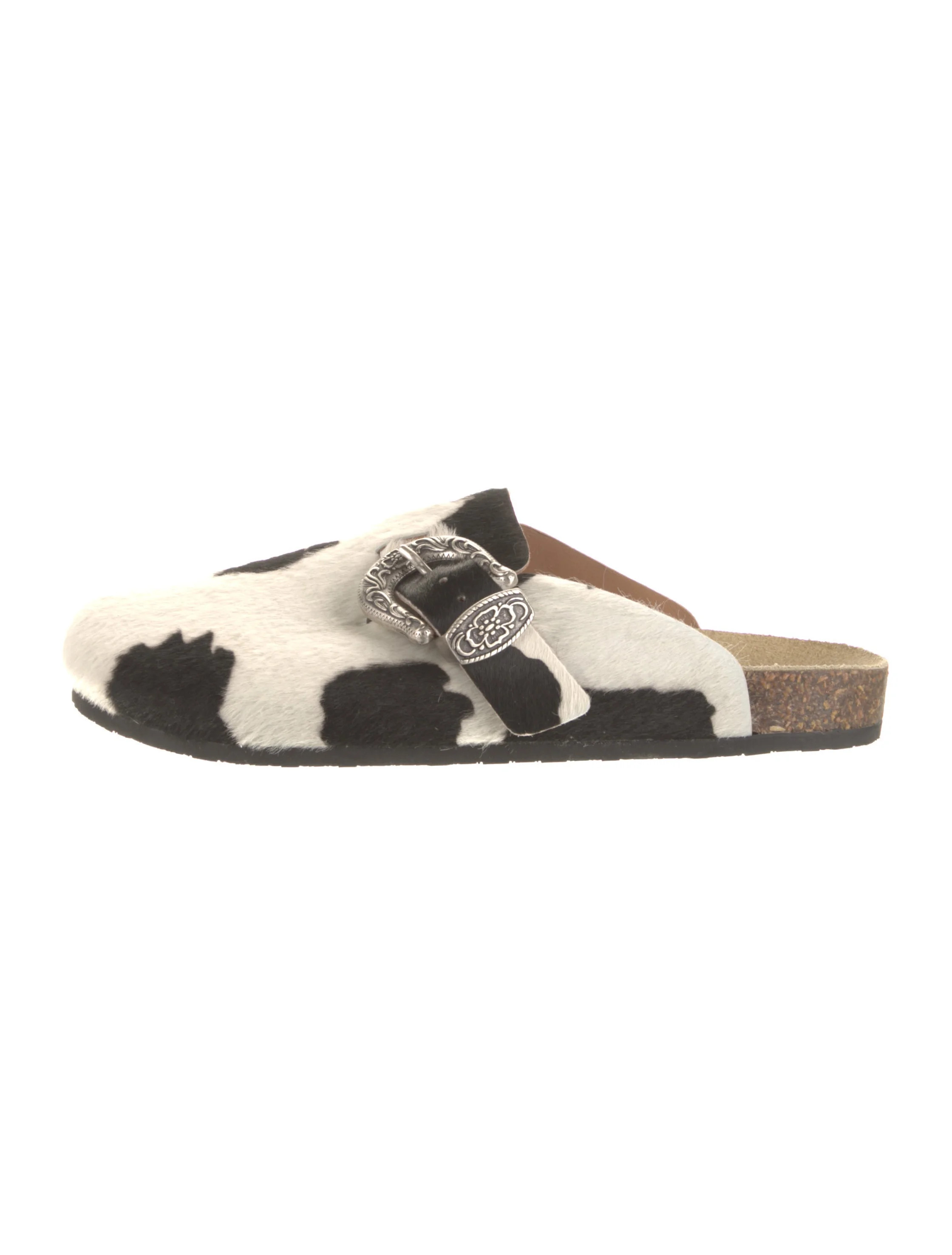 Ponyhair Printed Mules | The RealReal