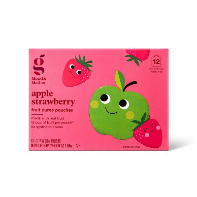 Applesauce Pouches Strawberry - 12ct - Good & Gather™ | Target