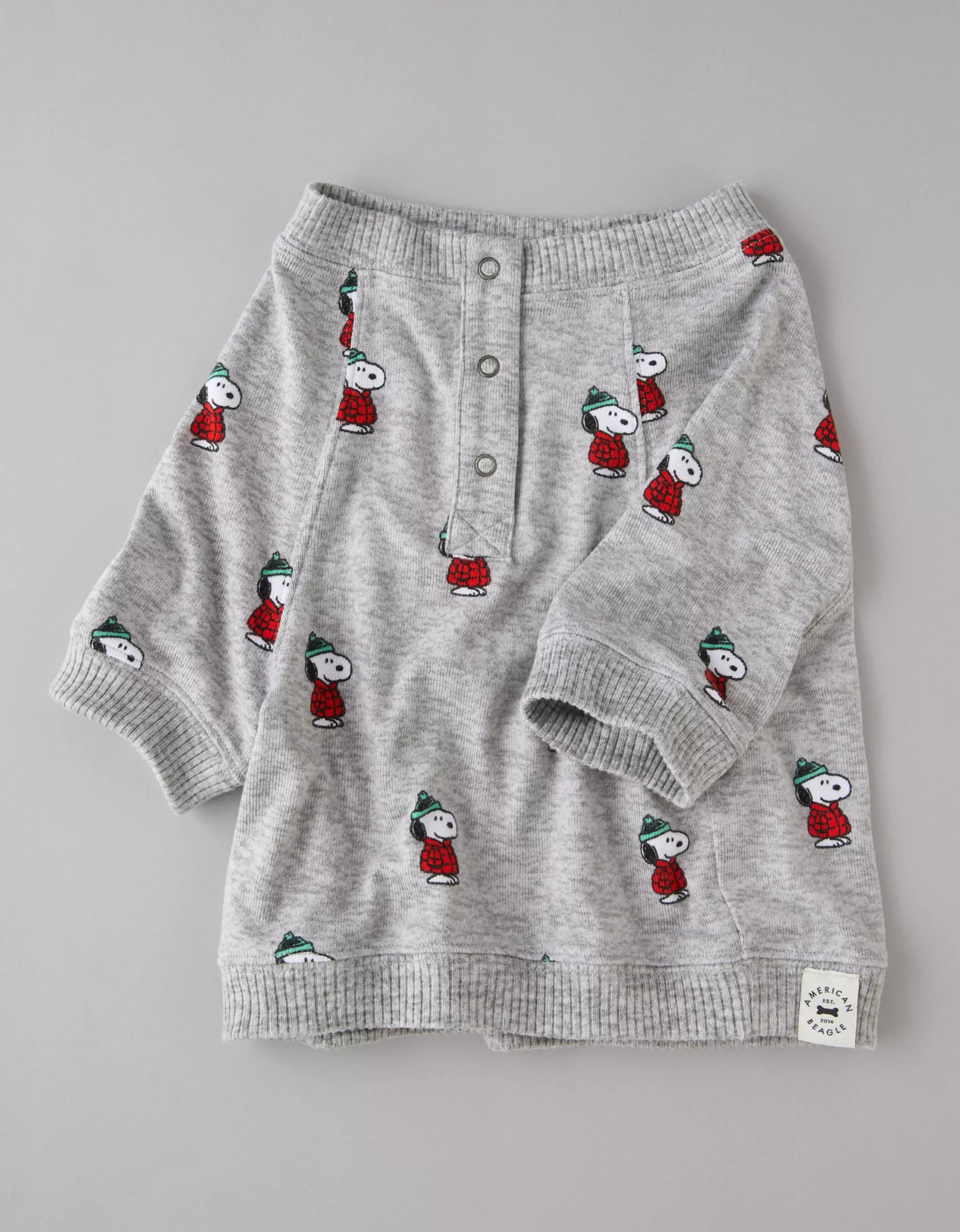 ABO Snoopy Holiday Plush Dog PJ Set | American Eagle Outfitters (US & CA)